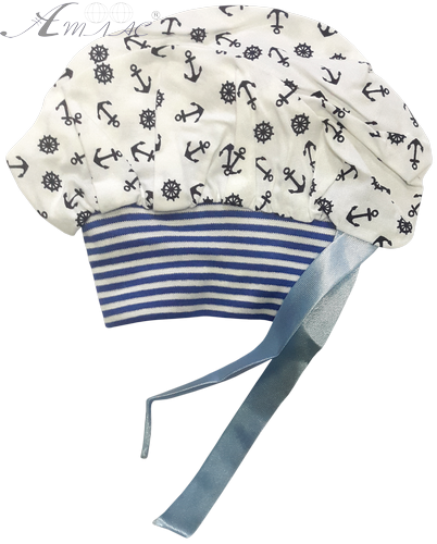 Берет "Морячок" х/б с лентами 12095 Берет "Морячок" х/б с лентами 12095