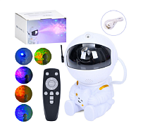 Нічник-проектор Космонавт лазер 12 см з пультом  13842