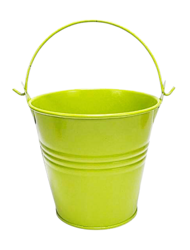 Ведерко Декоративное металл 9,5 х 9,5см Диз № 3 три полосы Салатовое 10546 Ведерко Декоративное металл 9,5 х 9,5см Диз № 3 три полосы Салатовое 10546