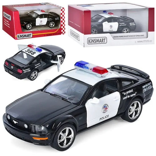 Машинка Kinsmart Ford Mustang GT Police 2006 год KT5091WP Машинка Kinsmart Ford Mustang GT Police 2006 год KT5091WP