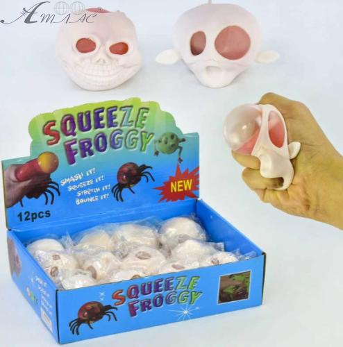 Іграшка Прикол Череп з черв'яками сілікон  8899 фото 2