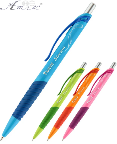 Ручка шариковая Axent Stream 0,7 мм цветная автомат AB1077-А 