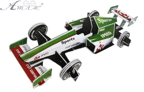 Іграшка Пазл 3D картонний F-1 39х18х10 см XY-309 Іграшка Пазл 3D картонний F-1 39х18х10 см XY-309