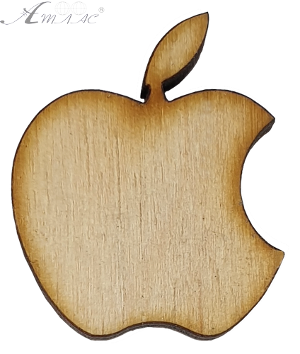 Фігурка фанерна - i-Яблуко 6 см AS-4600, В-0147