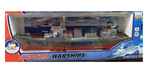 Игрушка Военный корабль 38 см свет звук  688-В1