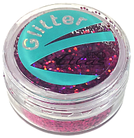 Блестки (Глиттер) большие Голографические Атлас 3 гр - Малиновый AS-2456