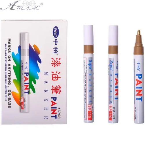 Маркер - фарба Know золотий G-733