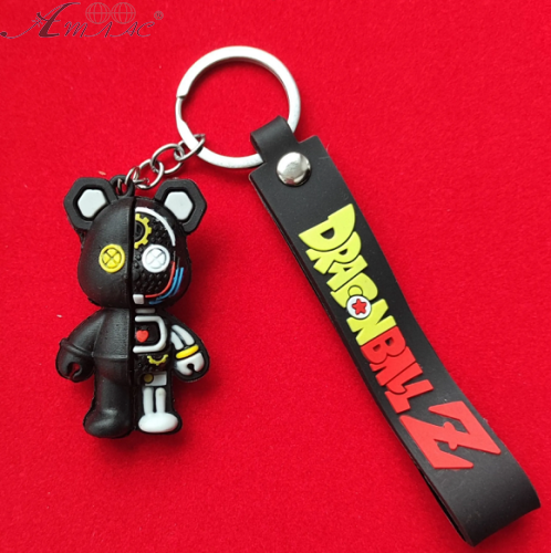 Брелок Ведмедик - Робот з браслетом гумовий 6 см 24-570