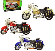 Модель Автопром Мотоцикл металлический инерционный 17см  7749, 7750, 7751