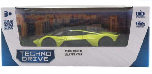 Машинка Techno Drive Aston Martin Valkyrie 2024 салатовый  250951 фото 3