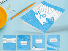 Тетрадь 24 л клетка Фоновая Лидер  959077