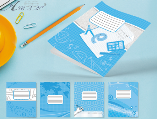 Тетрадь 24 л клетка Фоновая Лидер  959077