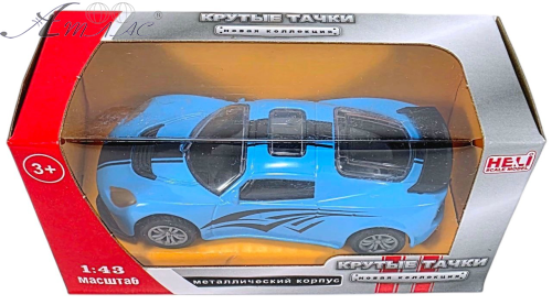 Машинка Круті Тачки метал 10см блакитна  43039-1