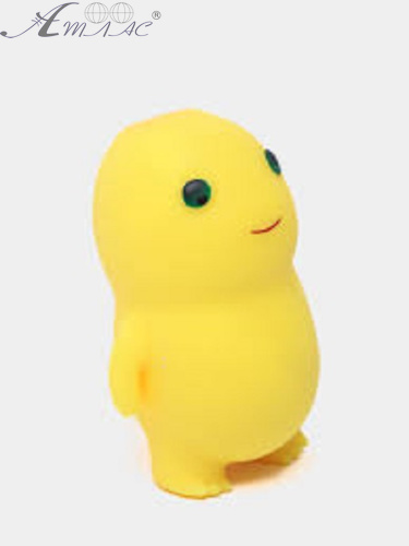 Игрушка силиконовая антистресс, динозавр желтый Большой 14 см 07850