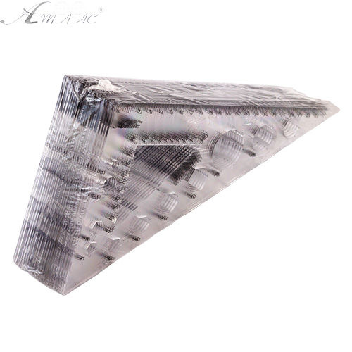 Треугольник 22 см большой с транспортиром, прозрачный AS-0614, К-9040 фото 2