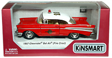 Машинка модель Kinsmart, Chevrolet Bel Air Fire Chief 1957 год KT5325W