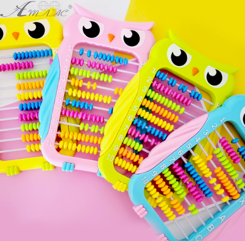 Рахунки дитячі з ніжкою, Сова пластикові 13 х 20 см  18022