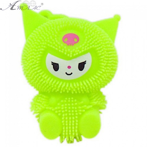 Игрушка Силиконовая тянучка Kuromi свет 11см  24-3-144 фото 4