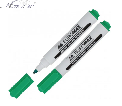 Маркер сухостираемый BuroMax Зеленый 2-4мм 8800-04 Маркер сухостираемый BuroMax Зеленый 2-4мм 8800-04