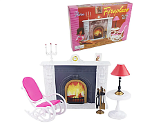 Лялькові меблі набір Gloria Камін у вітальні  96006