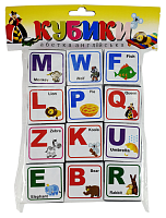 Кубики Англійська Абетка 12 шт пластик 4см  AS-0269
