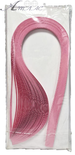 Бумага для Квиллинга  Розовая пастель  5мм 50полос 42см  00965