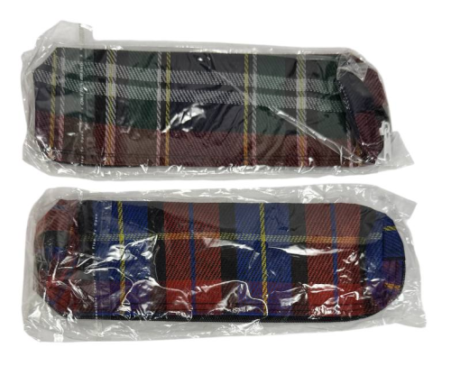 Пенал школьный Шотландка ткань на 1 отделение  12290