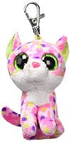 Іграшка М'яка рись Buckwheat рожева Брелок 8 см  36634