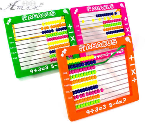 Счеты детские с ножкой, пластиковые 16,5 х 19 см 8015 Счеты детские с ножкой, пластиковые 16,5 х 19 см 8015