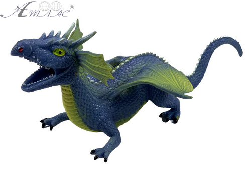 Іграшка Силіконова тягнучка Дракон великий Сірий 22см  11365 фото 2