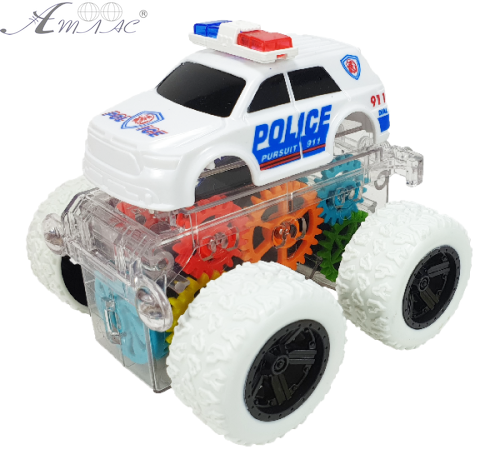 Іграшка Машинка Джип Police Білий інерційний 9 см  401-08
