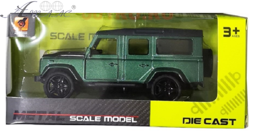 Машинка Die Cast Range Rover Defender 12 см  36101А фото 2