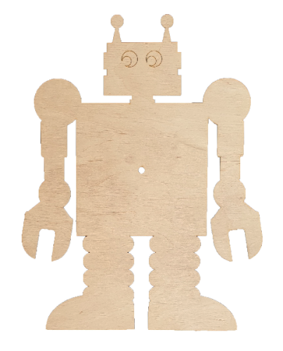 Основа для часов из фанеры 4 мм № 29 Робот 31*40см AS-4872 Основа для часов из фанеры 4 мм № 29 Робот 31*40см AS-4872