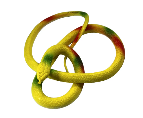 Игрушка силиконовая антистресс Змея Желтая 74 см  17907 фото 2