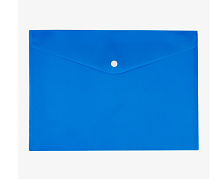 Папка на кнопці А4 Синя  12916 