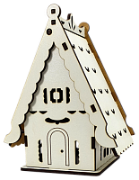 Дом №  3 шкатулка с открывающейся крышей, из МДФ 11 х 9 х 17 см AS-6239, М-2076