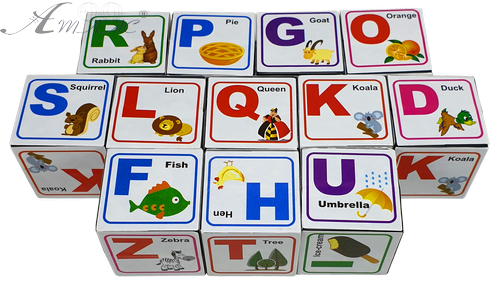 Кубики Англійська Абетка 12 шт пластик 4см  AS-0269 фото 2