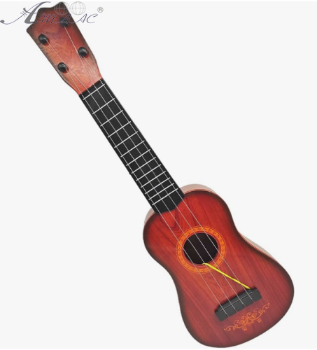 Іграшка Гітара міні копія, 4струни 53 см у чохлі  200В3-4