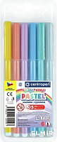 Фломастери Centropen  6 кольорів Pastel Пастель  7550/0609  