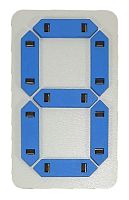 Цифра з 7 сегментів на штирках 89 х 148 мм  AS-7123