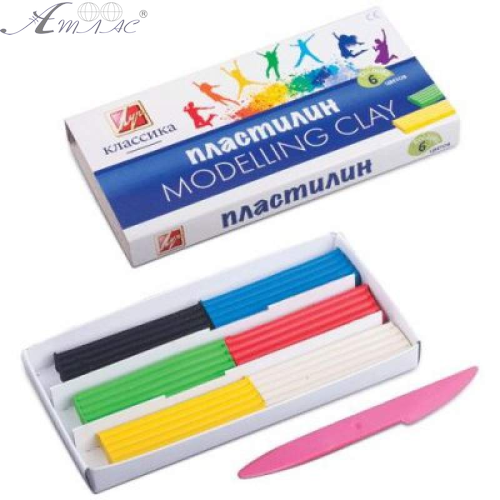 Пластилин Луч "Классика"  6 цветов 100 гр  12С878-08