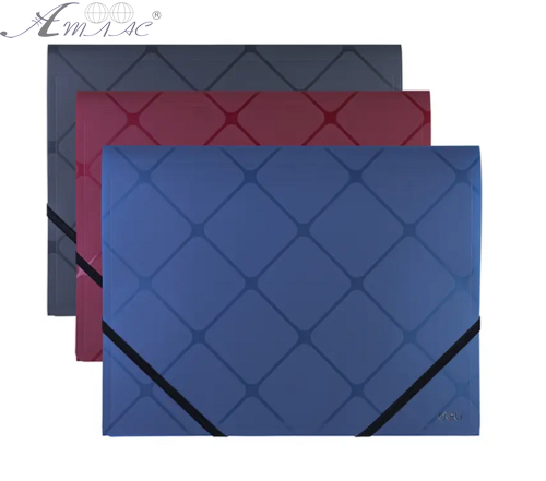 Папка на резинках А4 Deli цветная Микс 39621