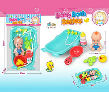 Игрушка Пупс в ванночке и аксессуарами 30 см  669-228А1