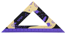 Треугольник деревянный 15см NASA фиолетовый  AS-0667