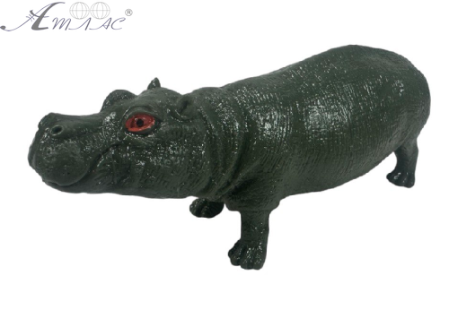 Іграшка силіконова антистрес, дикі тварини Бегемот 14см  03829