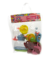 Игрушка пластиковая Набор посуды, 17 предметов в сумке  977