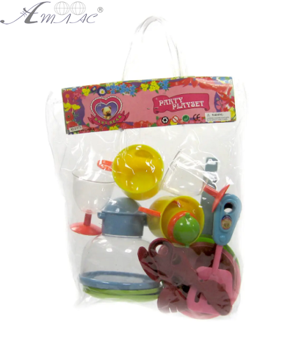 Игрушка пластиковая Набор посуды, 17 предметов в сумке 977 Игрушка пластиковая Набор посуды, 17 предметов в сумке 977