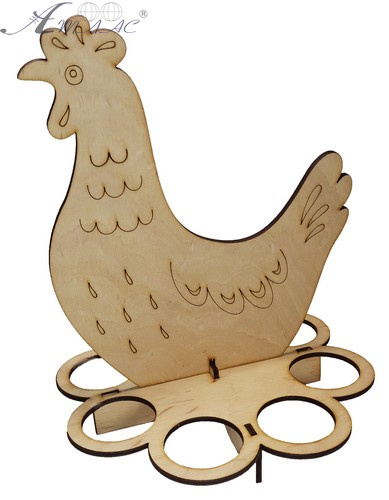 Сувенир "Пасхальная подставка Курочка" на 8 яиц 19.8 х 23.7 см AS-4201, В-0297