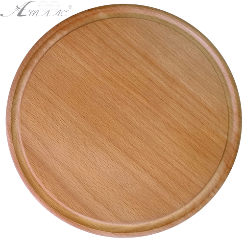 Дерев'яна дошка кругла діаметром 30 см Бук 12859