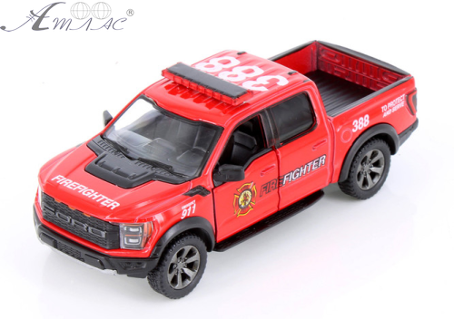 Машинка Kinsmart Ford F-150 Raptor Firefihter 388 пожежна  KT5436WPR